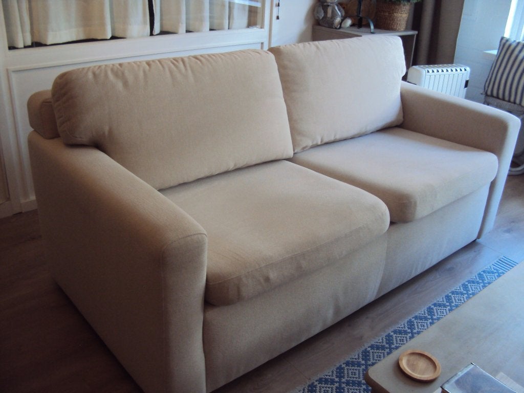 bank, Huis en Inrichting, Banken | Bankstellen, Ophalen, Gebruikt, Minder dan 75 cm, 150 tot 200 cm