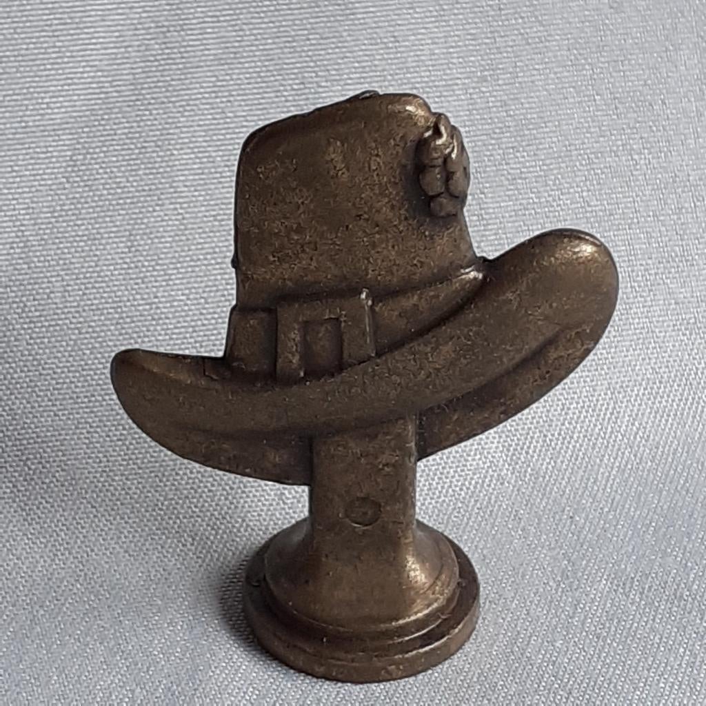 Messing zegelstempel "Hoed", Antiek en Kunst, Curiosa en Brocante, Ophalen of Verzenden