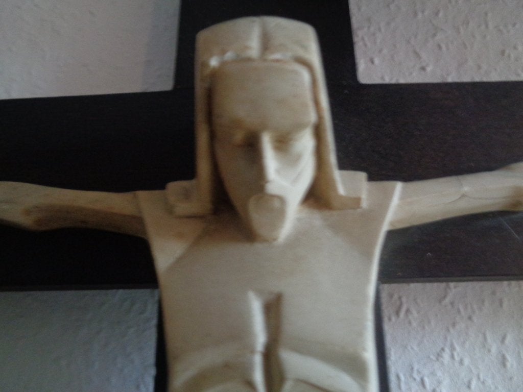 KRUISBEELD, KUBISTISCH HOOFD CHRISTUS, BIJZONDER, Ophalen of Verzenden