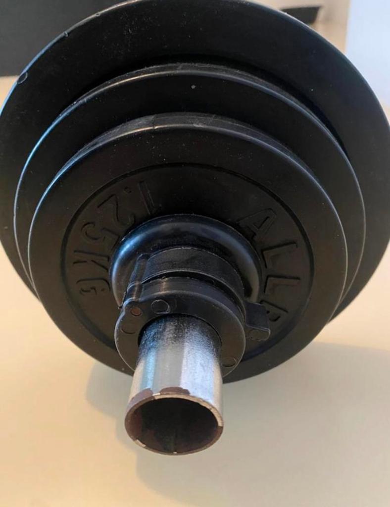 Halterset 19 kilo 12 sets, Ophalen, Gebruikt, Halterset