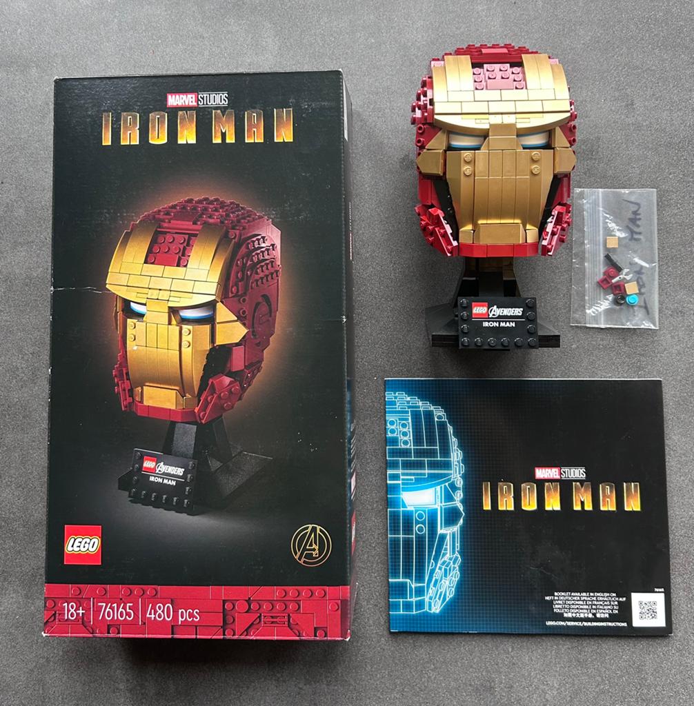 Lego 76165 Iron Man Helm - Marvel Studios, Kinderen en Baby's, Speelgoed | Duplo en Lego, Marvel, Lego, Ophalen of Verzenden, Zo goed als nieuw