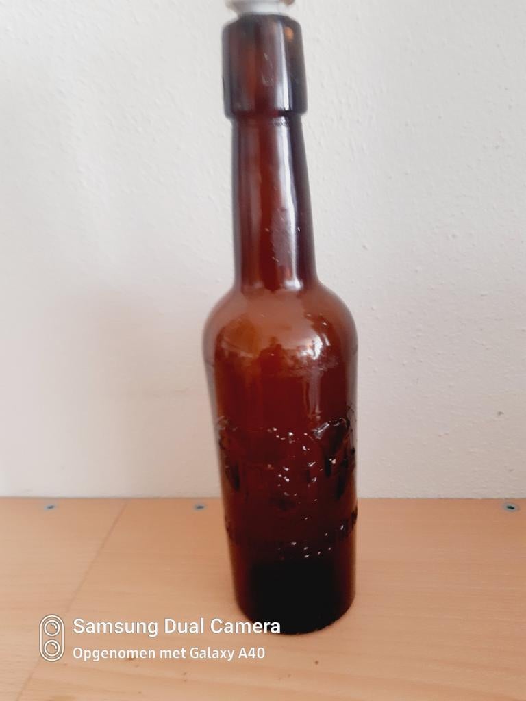 Mooie amstel wereldbollen fles, Ophalen of Verzenden, Zo goed als nieuw, Flesje(s), Amstel