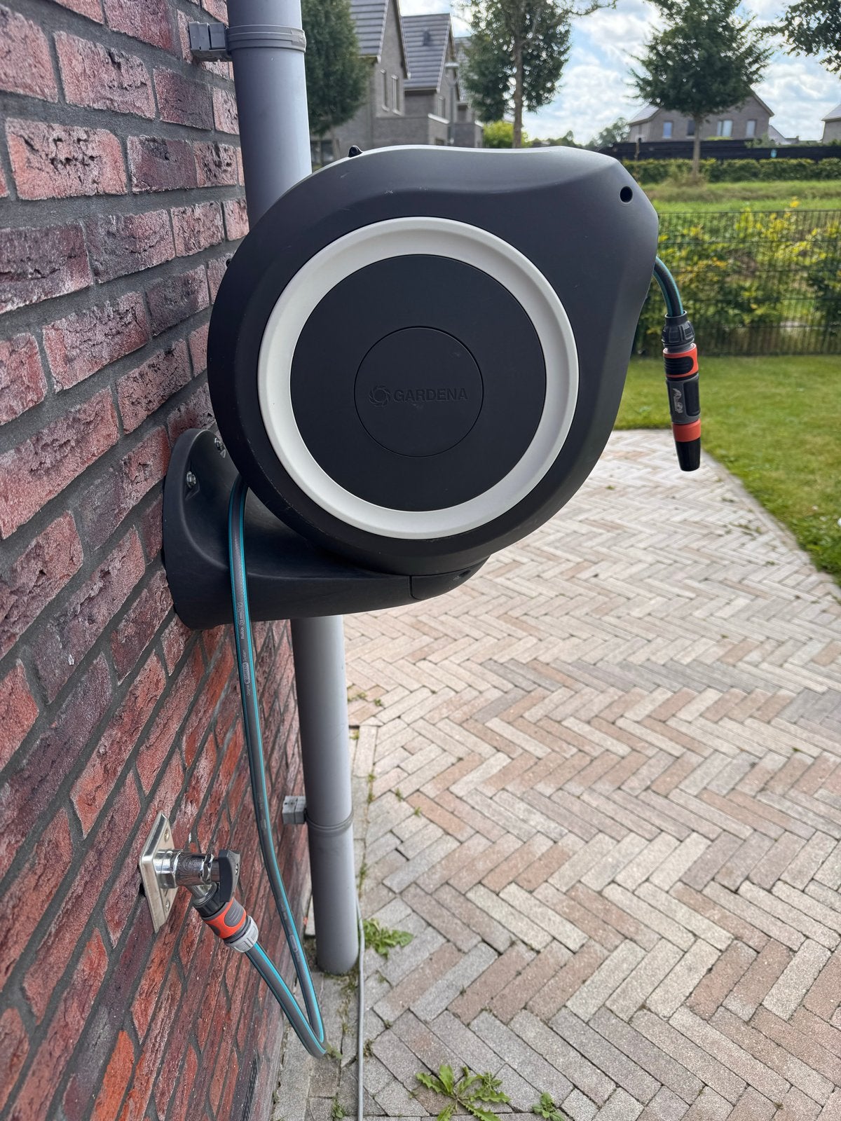 GARDENA Wandslangbox RollUp M 20m - Automatisch oprollen, Ophalen, Gebruikt, Tuinslanghaspel
