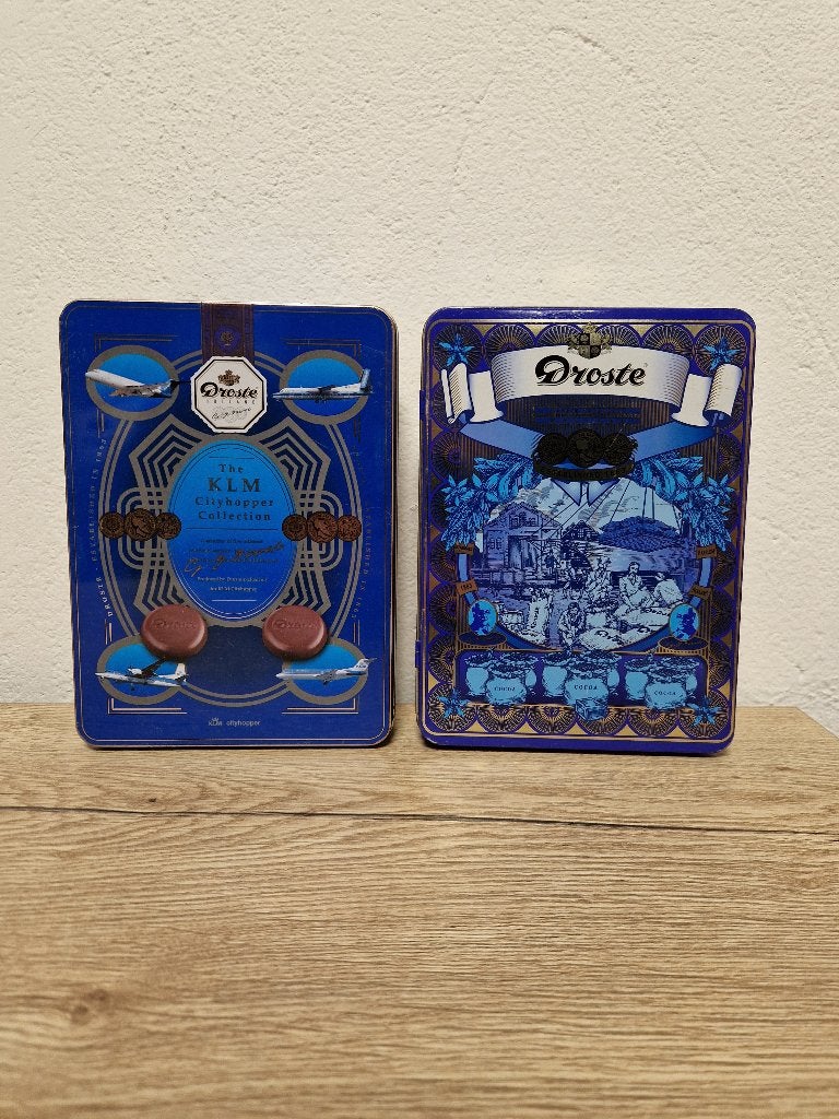 Droste blikken, Verzamelen, Blikken, Ophalen of Verzenden, Gebruikt, Overige, Droste
