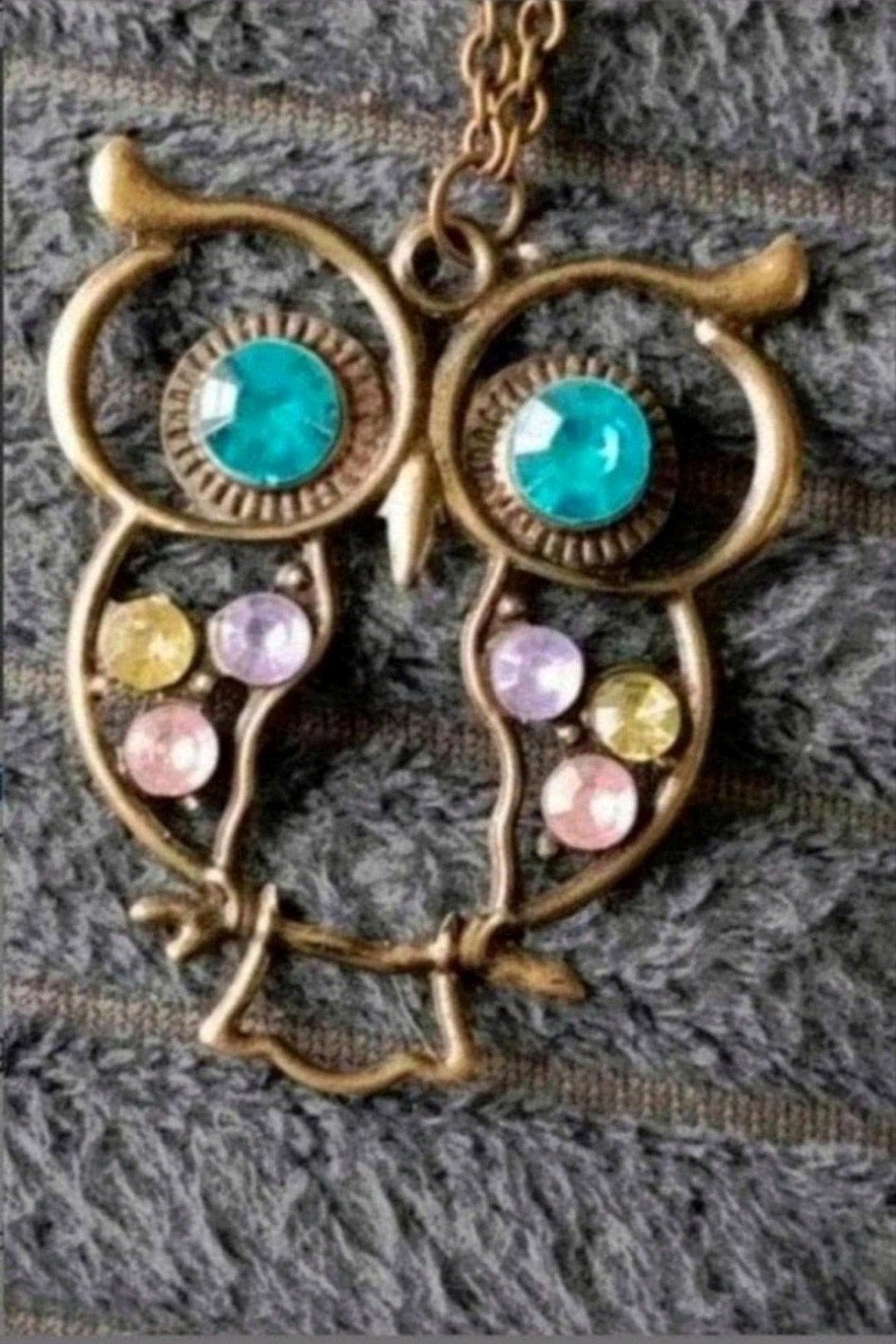 ketting grote Uil, Verzenden, Nieuw, Goud, Met hanger