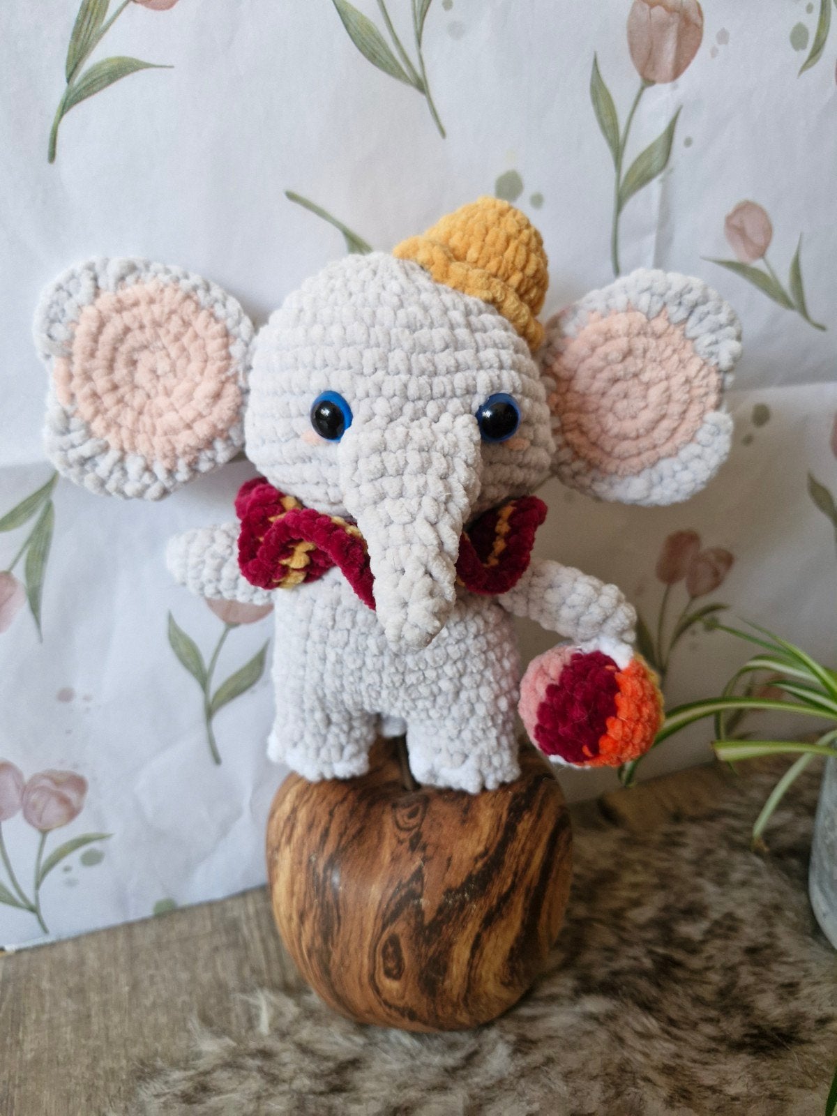 Handgemaakte olifant knuffel, Grijs, Nieuw, Ophalen of Verzenden, Olifant