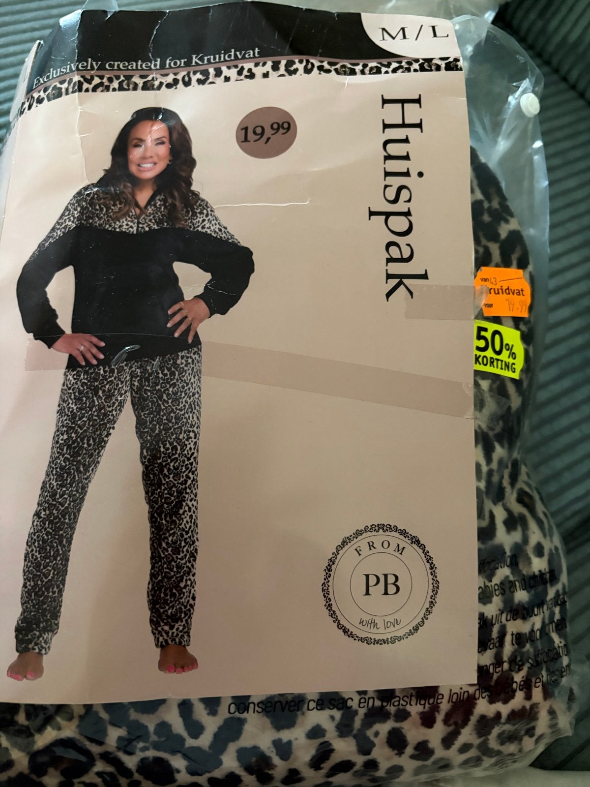 Nieuw Huispak Panterprint M/L - Kruidvat, Ophalen of Verzenden, Nieuw, Maat 38/40 (M), Meerkleurig