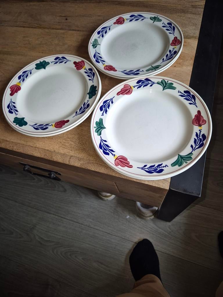6 ontbijt bordjes, Antiek en Kunst, Ophalen of Verzenden