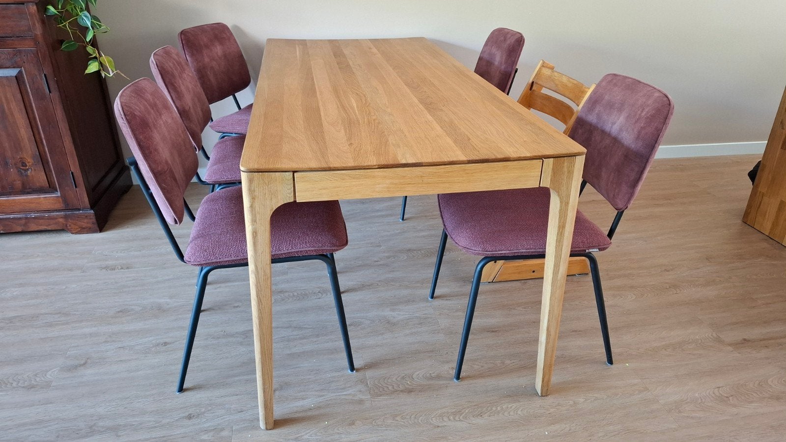 Sav & Økse eettafel Rikke 180x80 eikenhout, Huis en Inrichting, Tafels | Eettafels, Ophalen, Eikenhout, 50 tot 100 cm, Vijf personen of meer