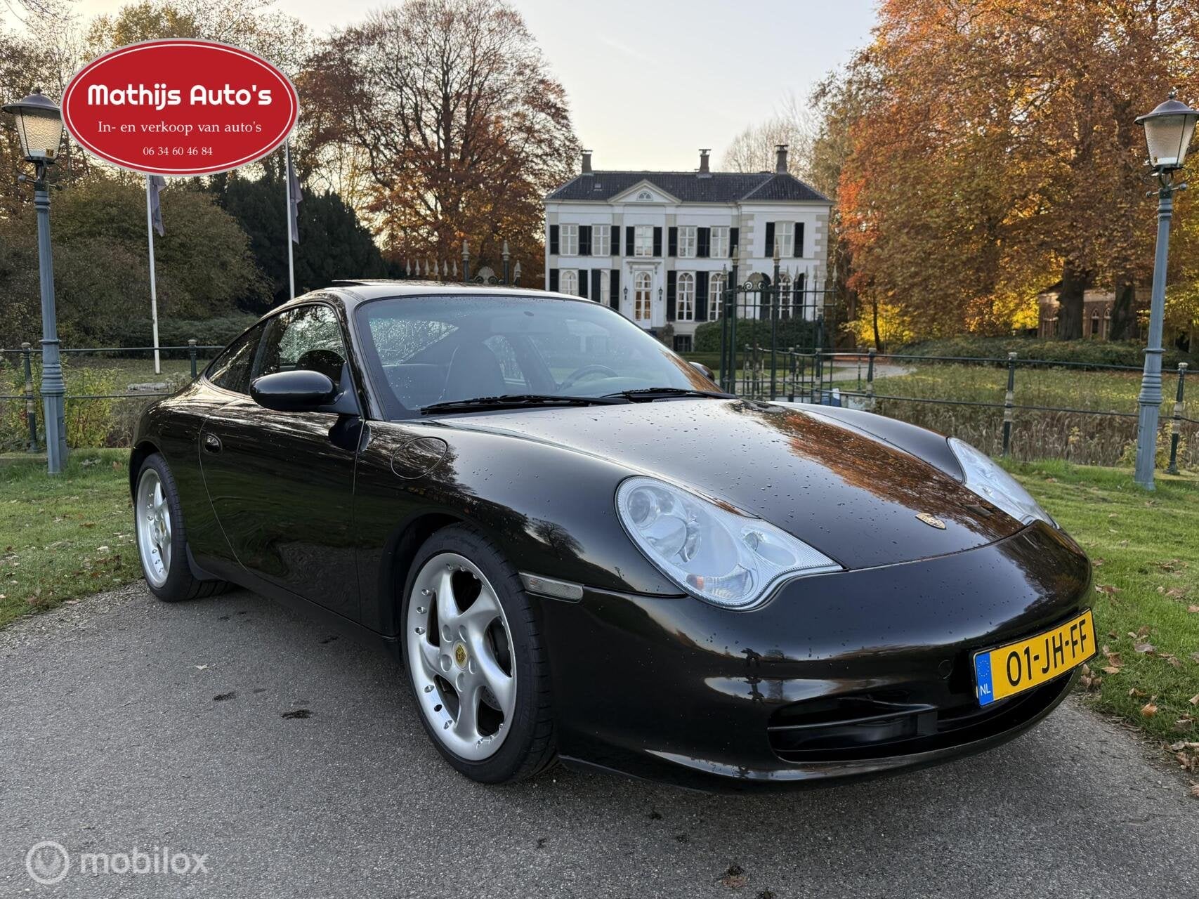 Porsche 911 3.4 Carrera Leder Schuifdak 100% onderhouden! ne, Auto's, 1340 kg, 4 stoelen, Zwart, 300 pk
