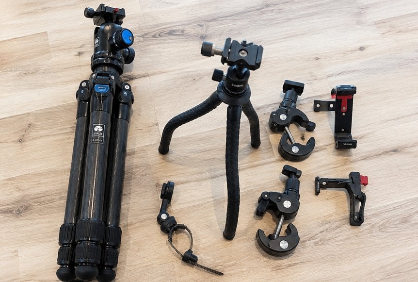 Sirui R-2214X Carbon Statief + DJI Ulanzi Action Set, Ophalen of Verzenden, Zo goed als nieuw
