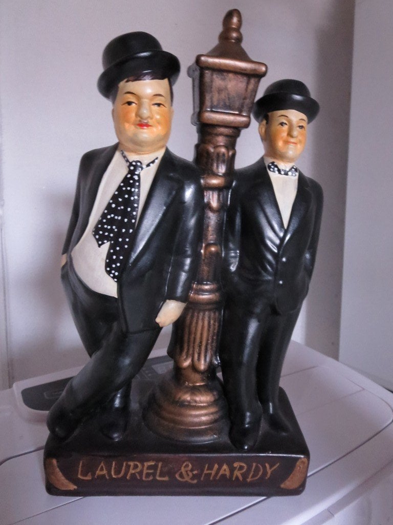 Beeld Laurel en Hardy, Ophalen of Verzenden, Zo goed als nieuw, Mens