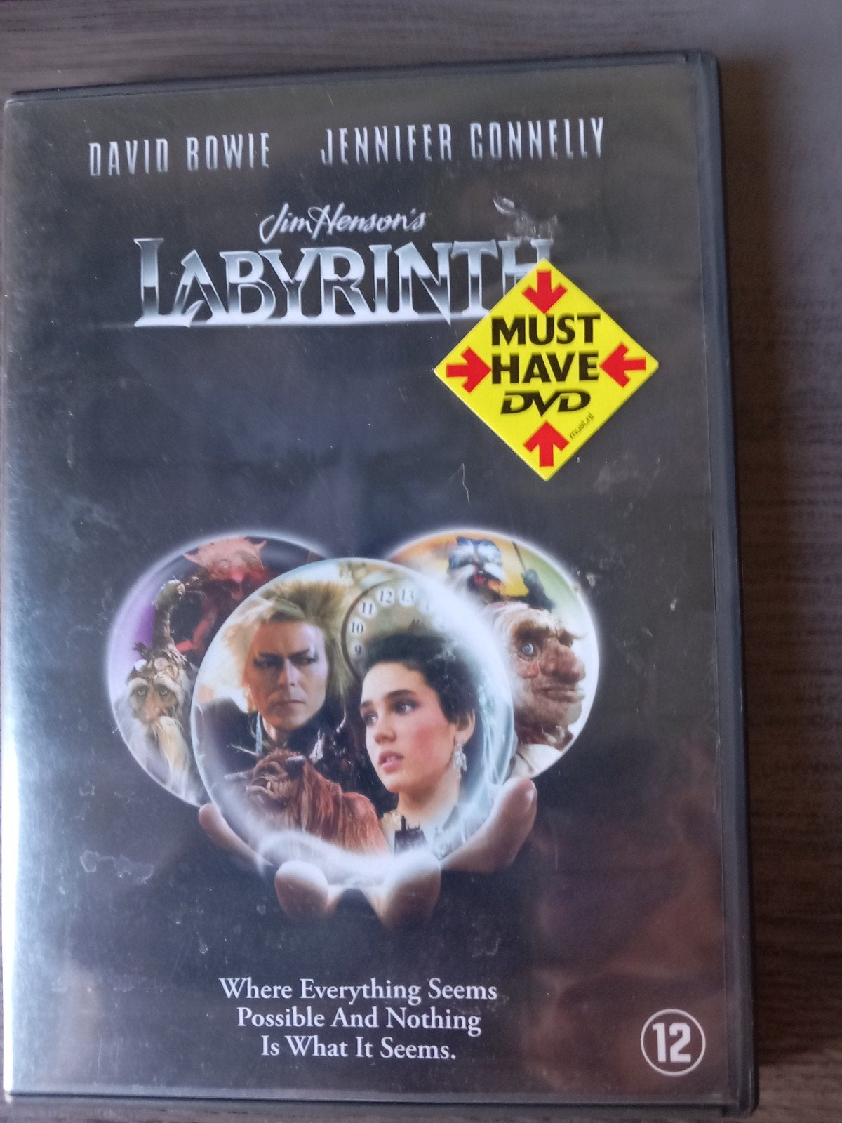 Labyrinth DVD met David Bowie en Jennifer Connelly, Bonusmateriaal, Gebruikt, Overige genres, Nederlands