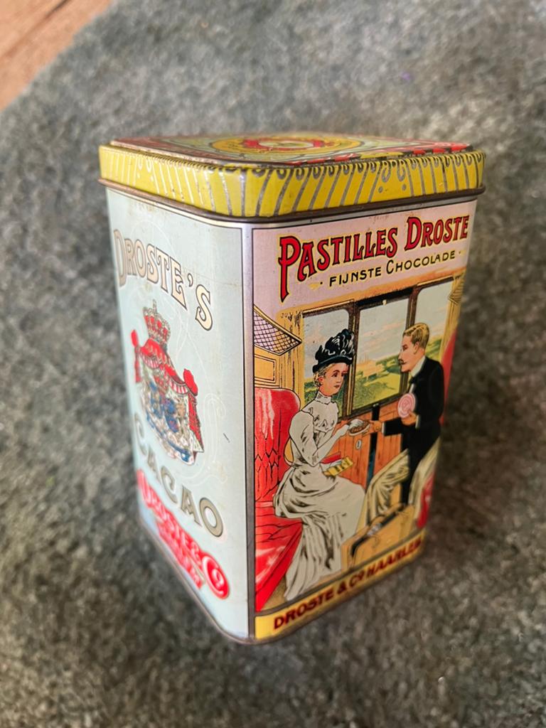 Vintage Droste Pastilles blik – verzamelblik Haarlem, Verzamelen, Blikken, Ophalen of Verzenden, Zo goed als nieuw, Overige, Droste