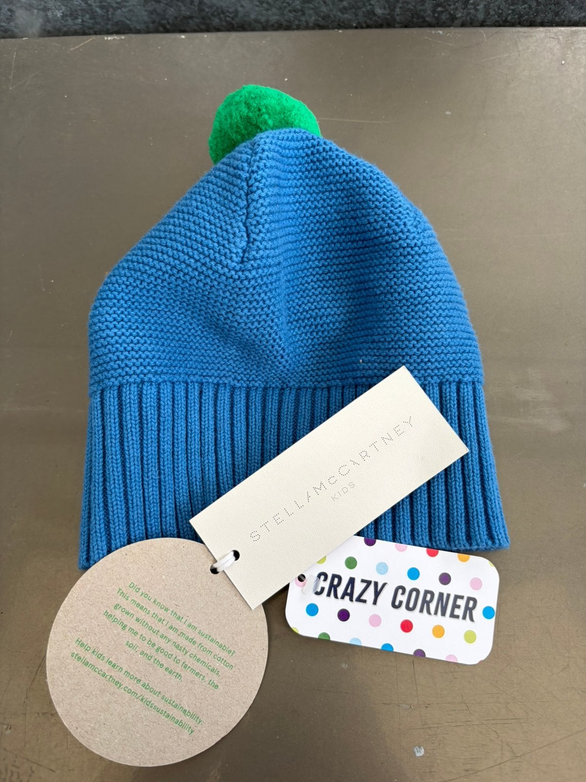 Stella Mc cartney muts beanie kids mccartney, Ophalen of Verzenden, Zo goed als nieuw, Jongetje of Meisje, Muts