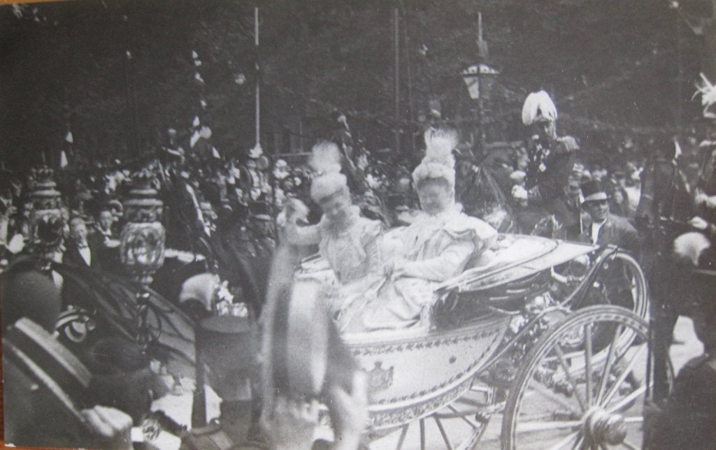 Koningin Wilhelmina - Frederiksplein Amsterdam 1898, Verzenden, Voor 1920, Gelopen, Overige thema's