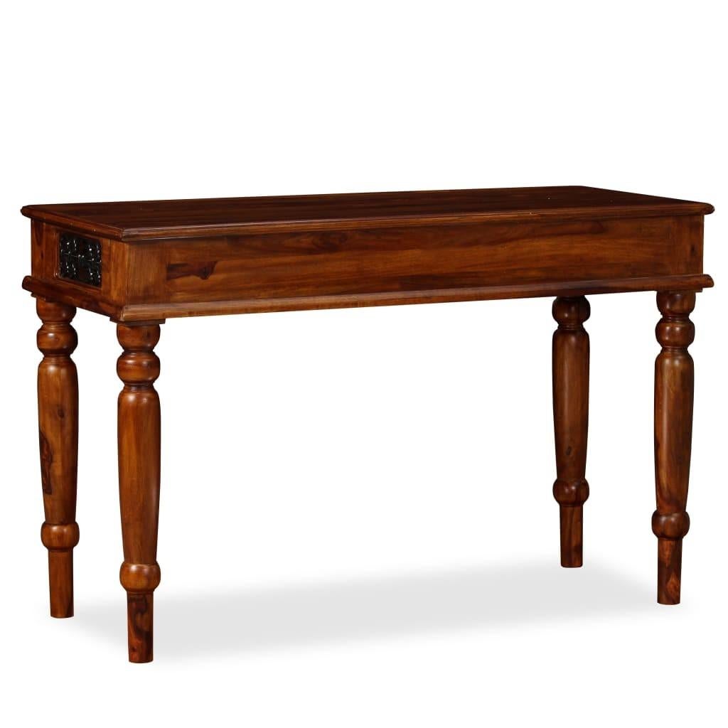 NIEUW Bureau massief sheeshamhout 120 cm schrijftafel, Venlo, 120 cm, Hout, 50 cm