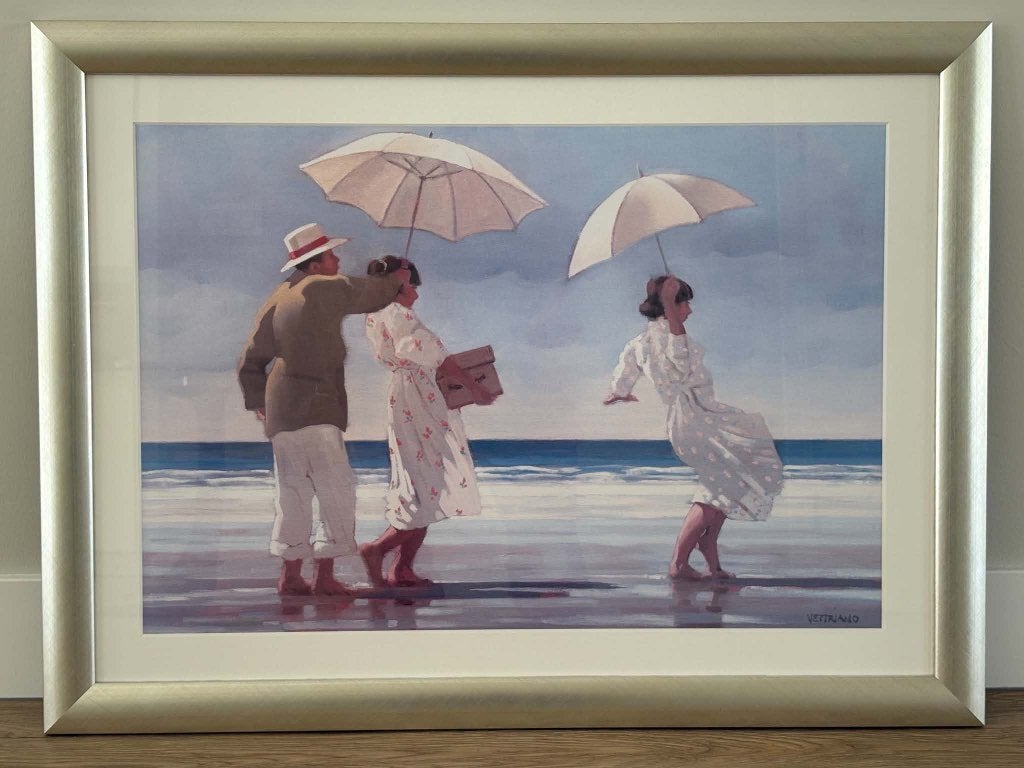 Jack Vettriano 'The Picnic Party' ingelijst, Ophalen