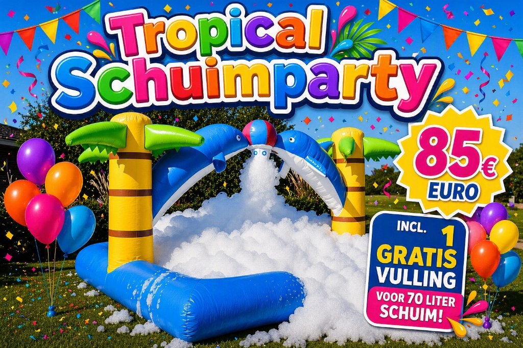 verhuur  Tropical Schuimparty, Ophalen of Verzenden, Overige