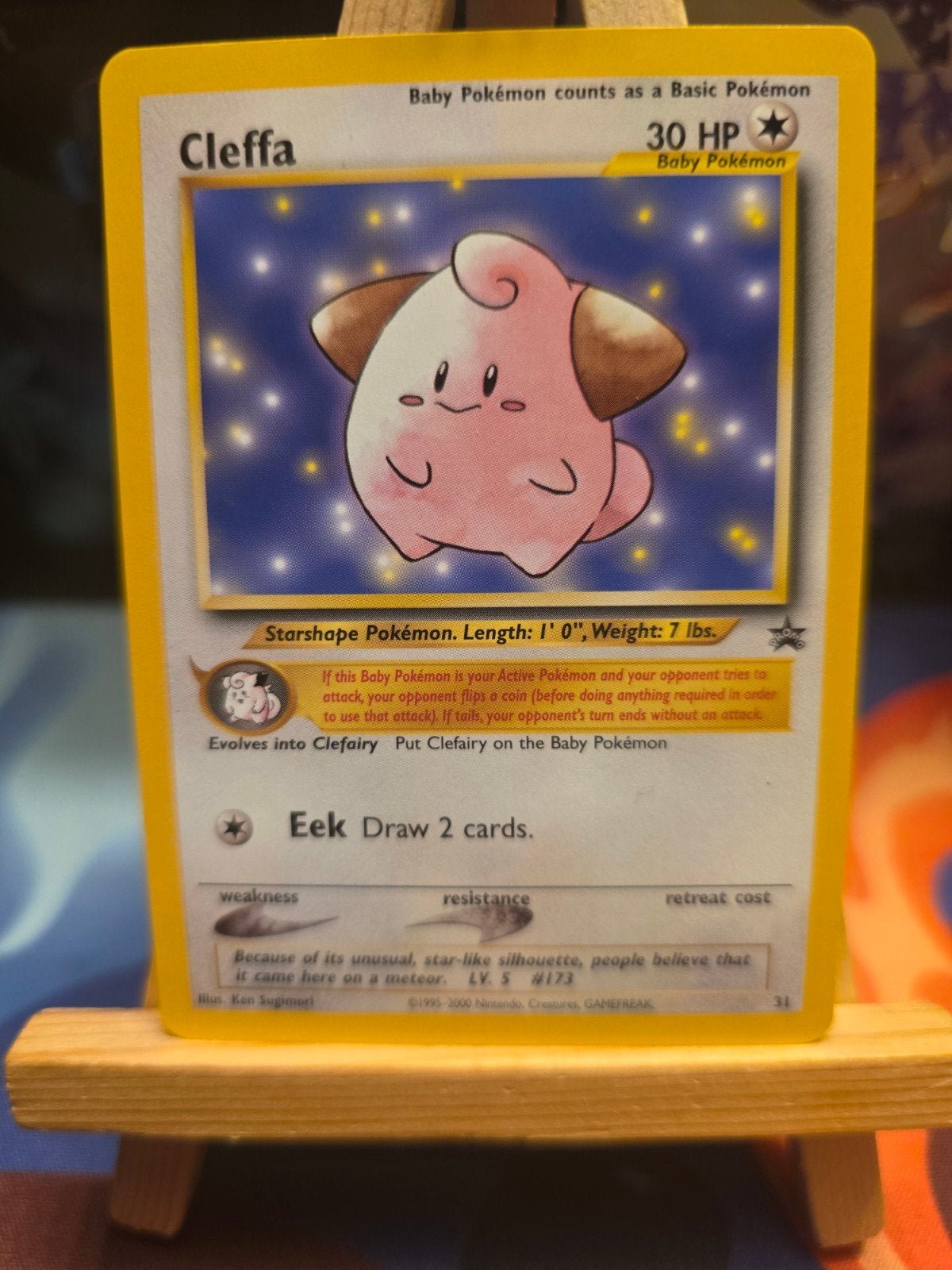 Pokemon Promo Cleffa Wotc 31, Verzenden, Gebruikt, Losse kaart, Foil