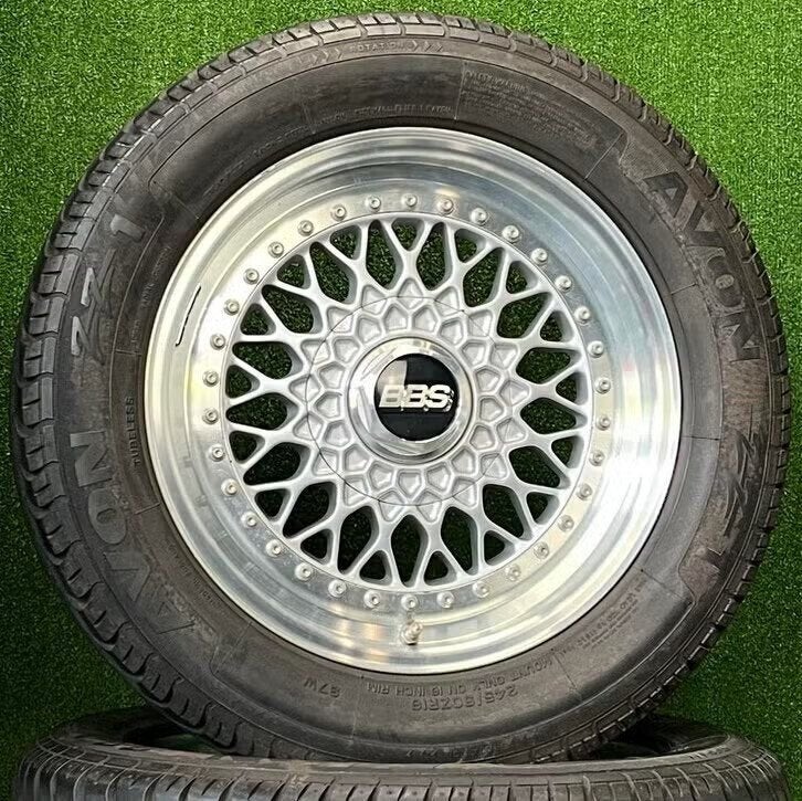 Originele 16 inch Jaguar XJS BBS RS 020 velgen met banden, Info@jaguar.com, 16 inch, England, Banden en Velgen