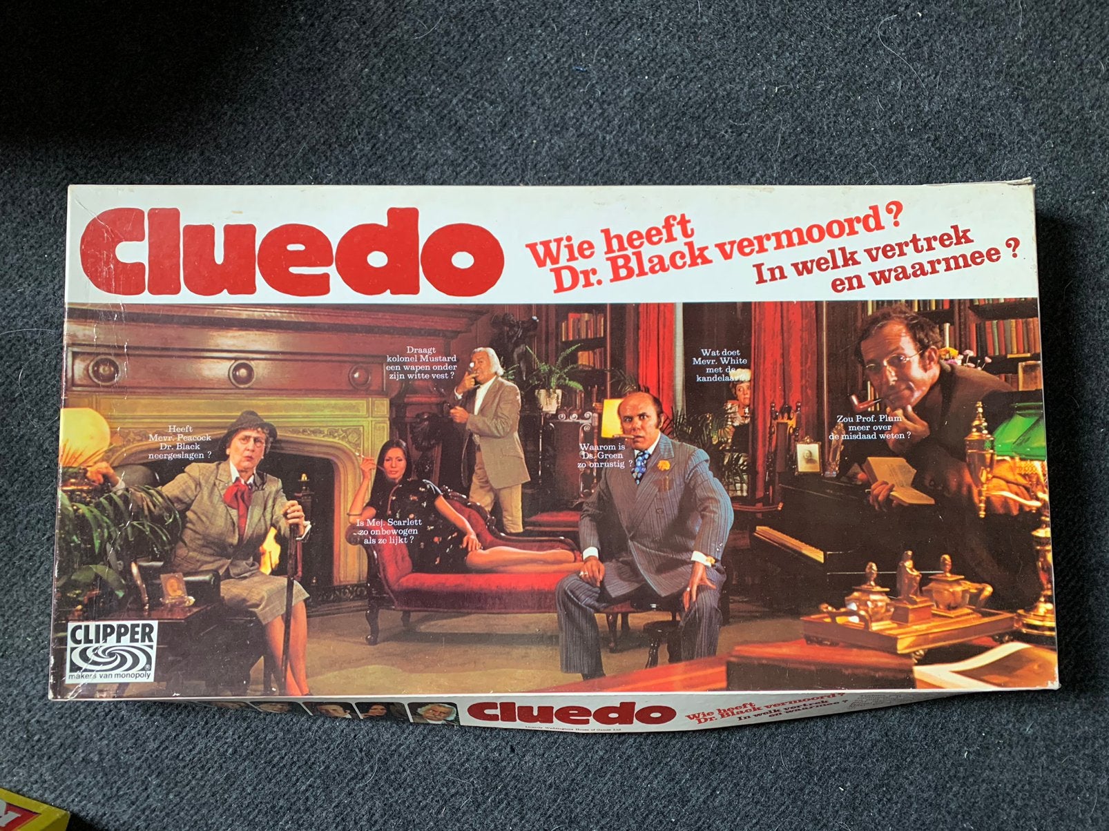 Cluedo bordspel, Hobby en Vrije tijd, Gezelschapsspellen | Bordspellen, Ophalen, Zo goed als nieuw