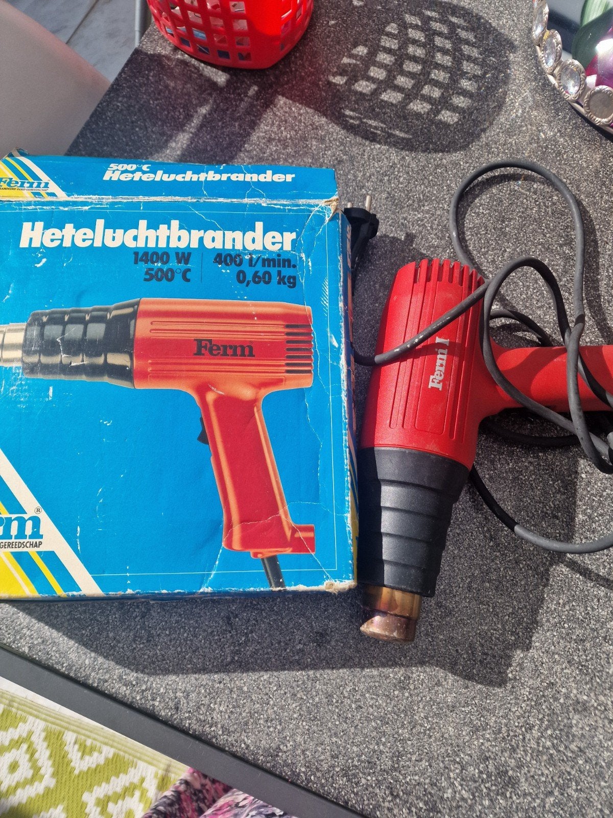 Ferm Heteluchtbrander 1400W - Zo goed als nieuw, Ophalen of Verzenden, Zo goed als nieuw, Overige typen, Ferm