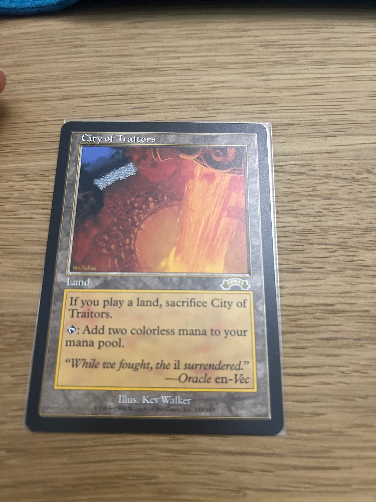 Magic: The Gathering - City of Traitors (Land) nm, Ophalen, Gebruikt, Losse kaart