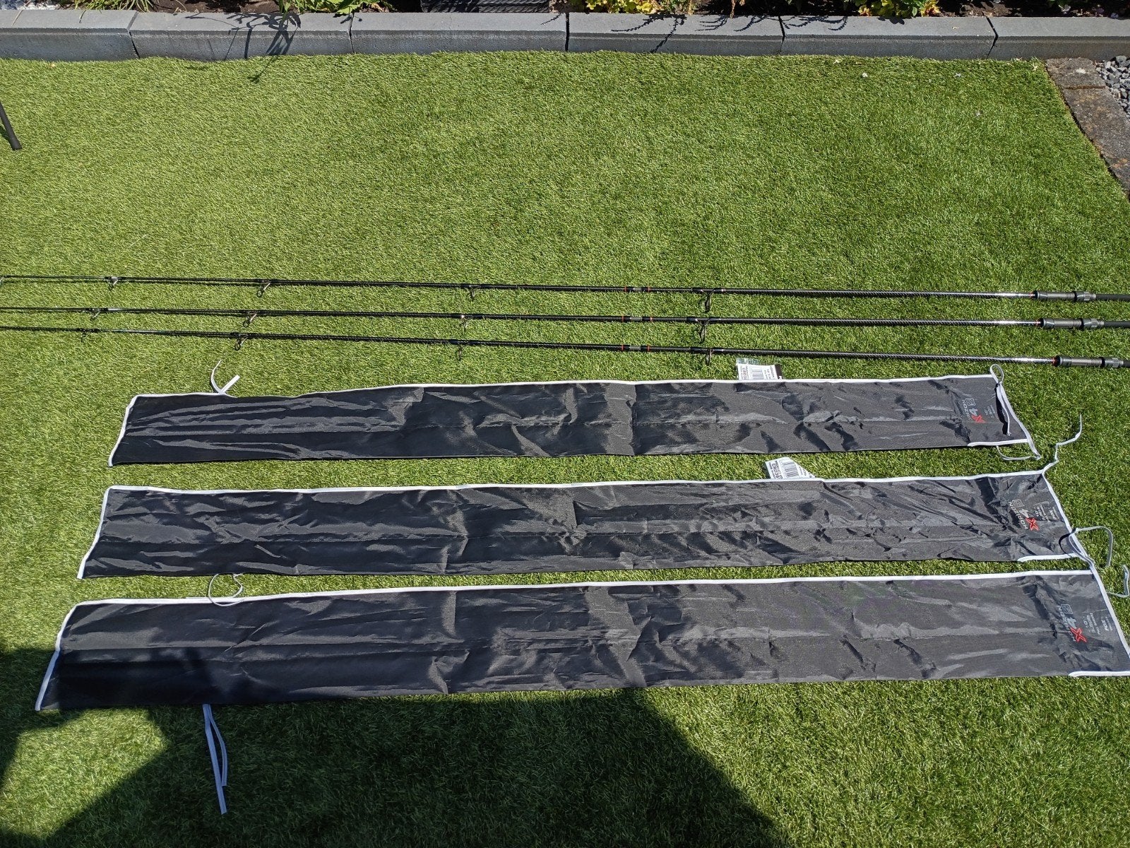 Te koop 3 nieuwe fox horizon x4 10 ft 3.5 lbs met stofhoezen, Watersport en Boten, Hengelsport | Karpervissen, Ophalen, Nieuw