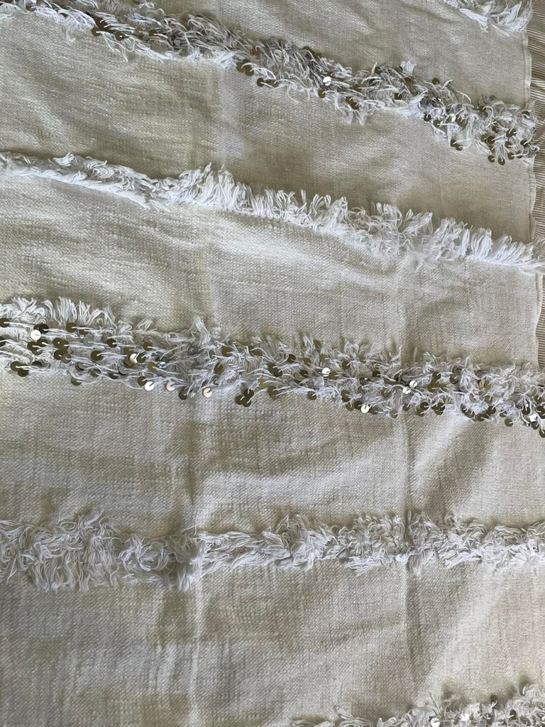 Tapijt/ sprei wit berbers Marokkaans, Antiek en Kunst, Ophalen of Verzenden