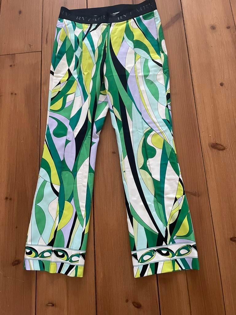 Mooie groen gekleurde stretch broek Cambio, M, Maat 38/40 (M), Ophalen of Verzenden, Zo goed als nieuw, Lang