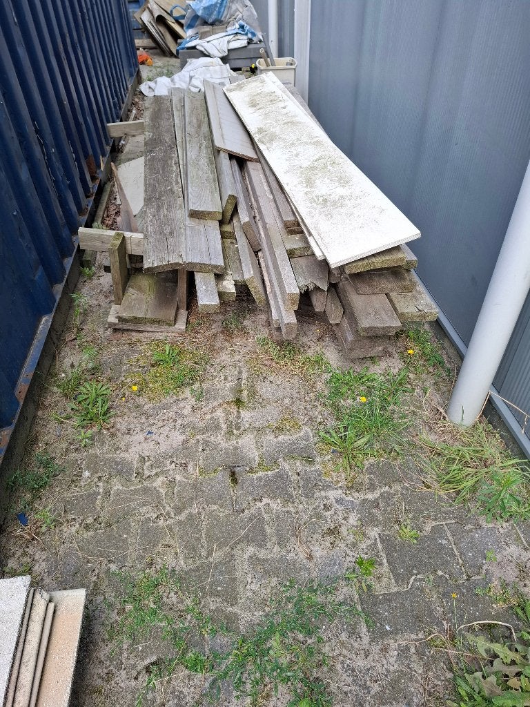 Hout, Ophalen, Gebruikt, 50 mm of meer, Balk