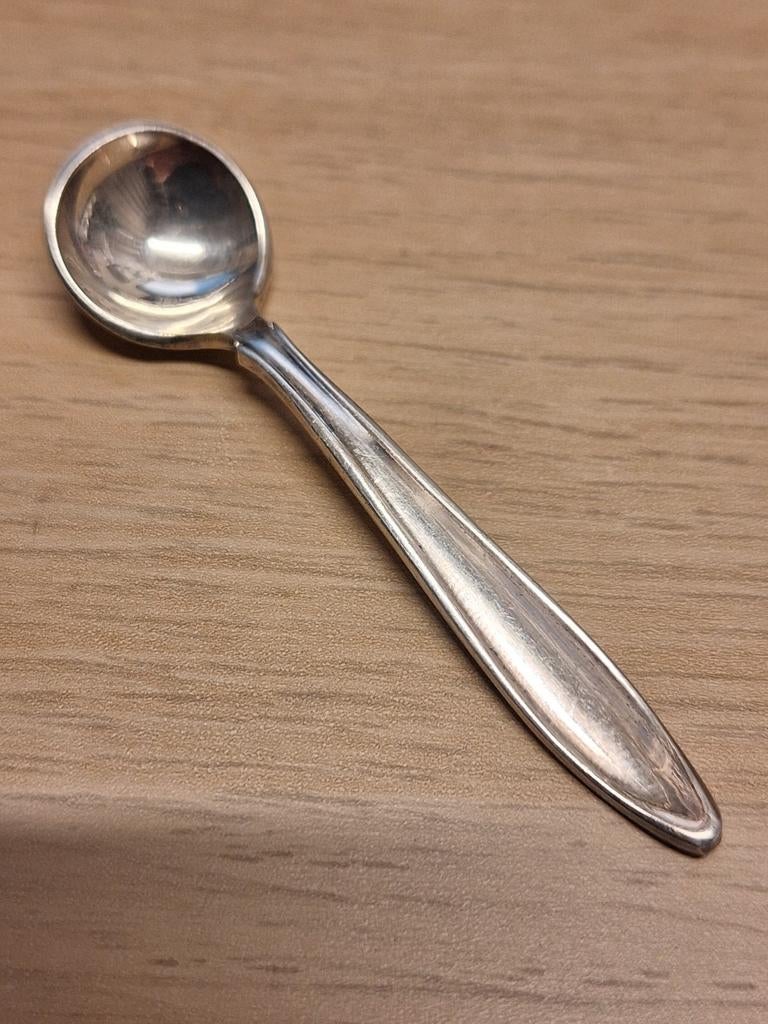 Gero 90 GN Puntfilet Zoutlepeltje - Georg Nilsson Design, Antiek en Kunst, Antiek | Bestek, Ophalen of Verzenden