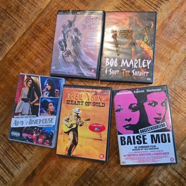 Muziek DVD's: Amy Winehouse, Neil Young, Bob Marley, Prince, Alle leeftijden, Nederlands, Ophalen of Verzenden, Concert