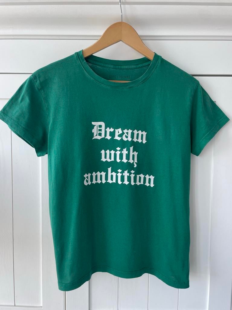 Zadig & Voltaire Groen Katoenen Shirt - Maat S, Ophalen of Verzenden, Zo goed als nieuw, Korte mouw, Maat 36 (S)