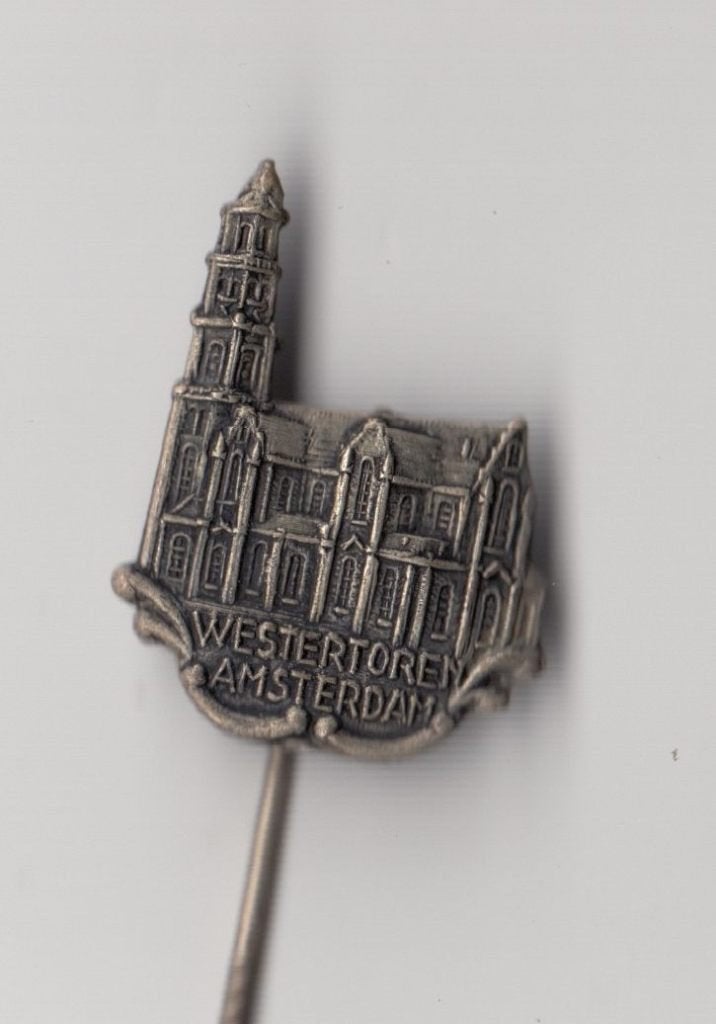 Amsterdam Westertoren speldje, Gebruikt, Niet vindbaar, Niet vindbaar, Speldje of Pin
