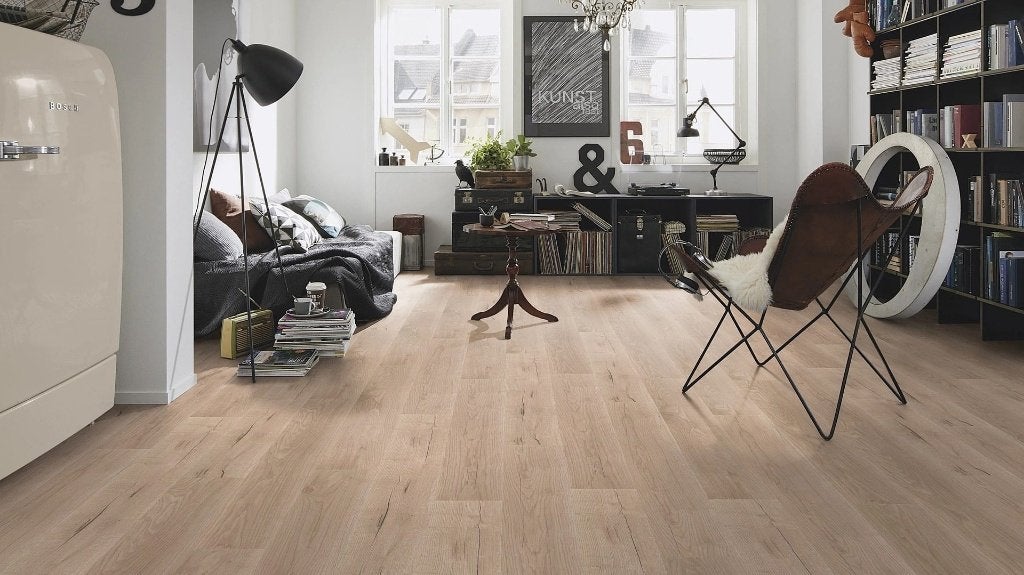 Wineo Klik PVC PLC298 Comfort Biologisch/organisch €5,95 M², Ophalen, Overige typen, Nieuw, Crème