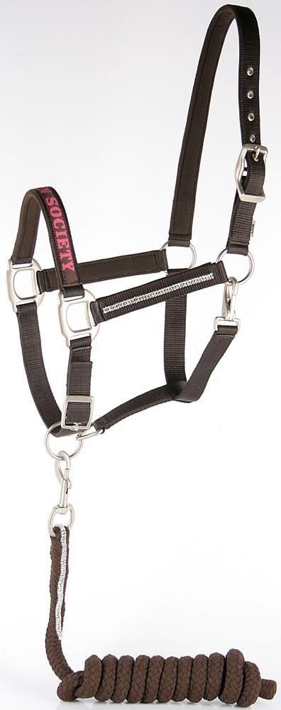 Harrys Horse Halsterset met Crystal, Bruin, maat Pony, Ophalen of Verzenden, Nieuw, Overige soorten