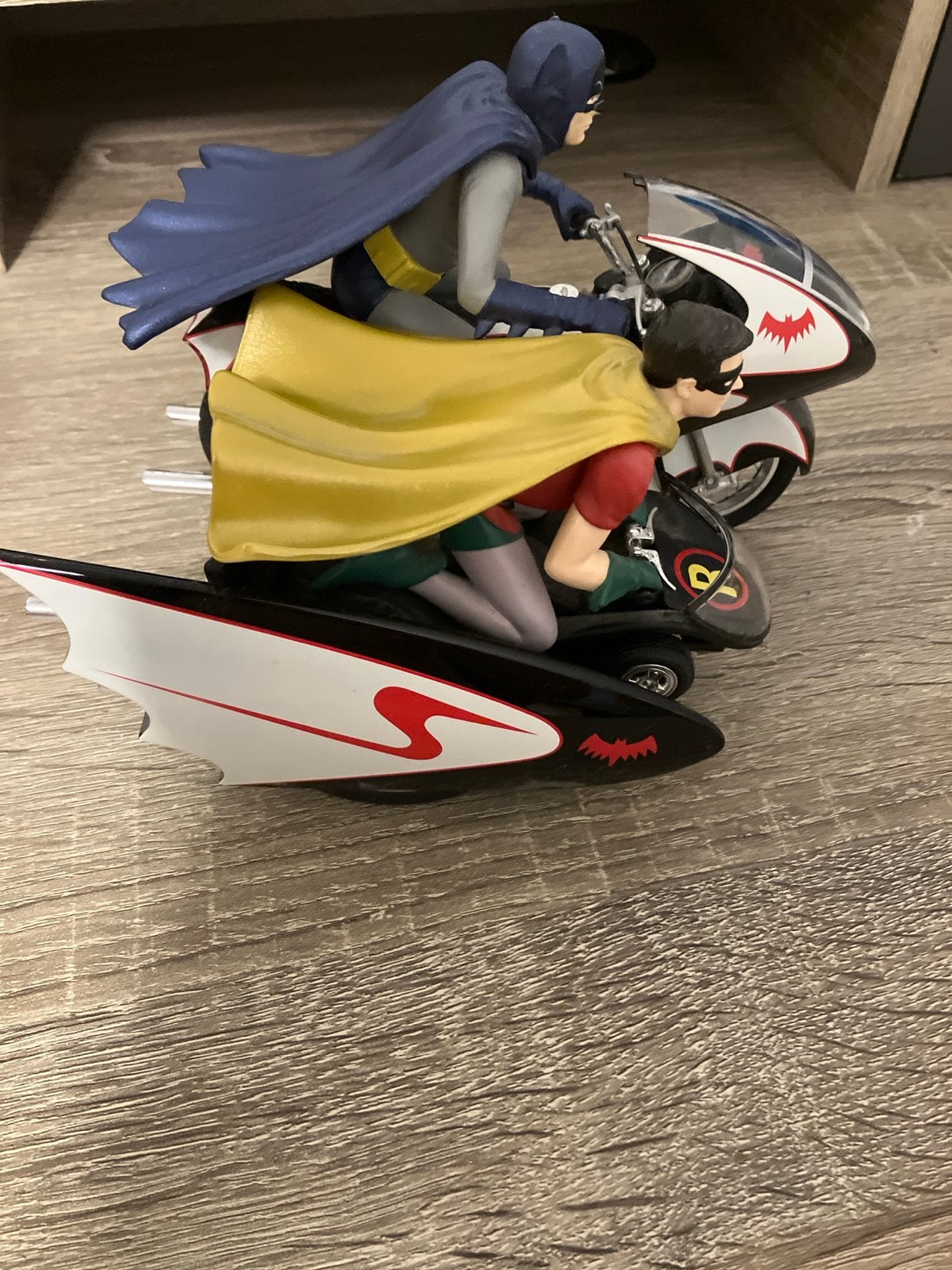 Klassiek 1966 Batman/Robin Batcycle met zijspan (HOTCMC85), Ophalen of Verzenden, Nieuw