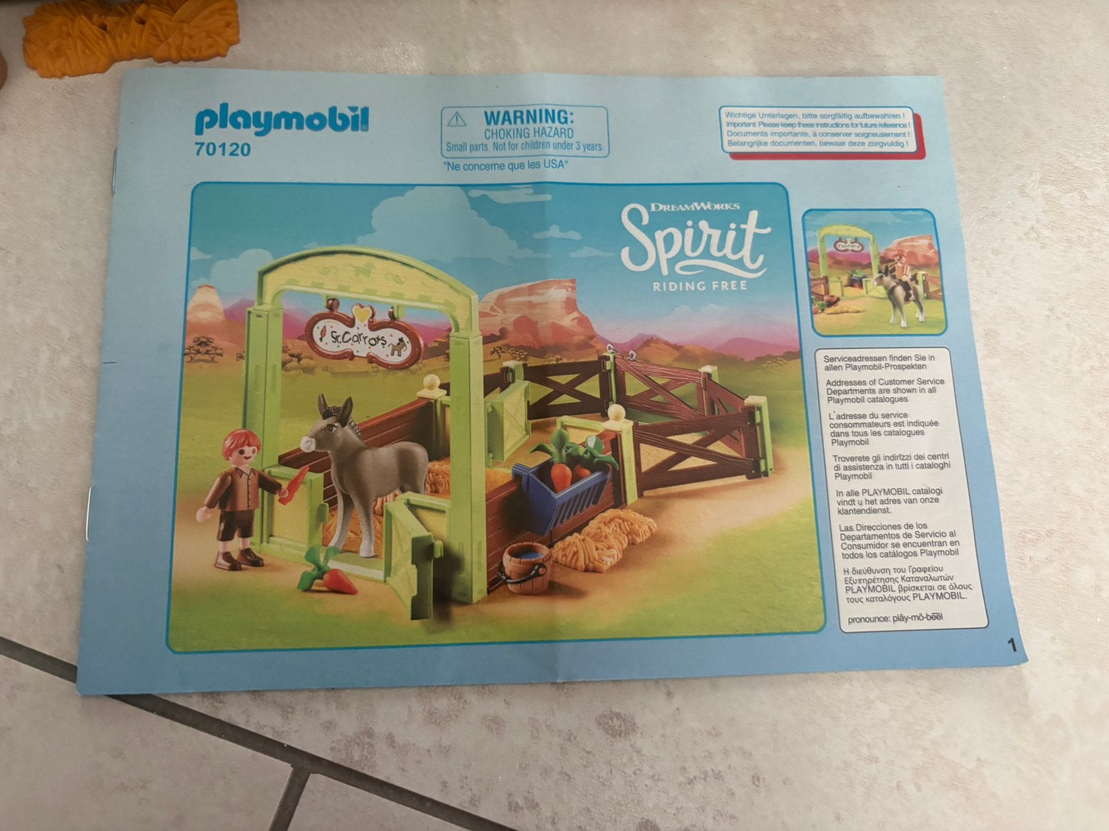 Playmobil 70120 spirit, Kinderen en Baby's, Speelgoed | Playmobil, Complete set, Overige typen, Ophalen of Verzenden, Zo goed als nieuw