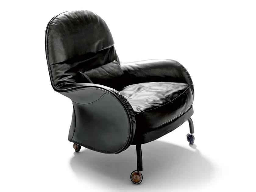 Depadova Louisiana fautuil met poef, Huis en Inrichting, Ophalen, Gebruikt, Italiaans vintage stijl., 75 tot 100 cm