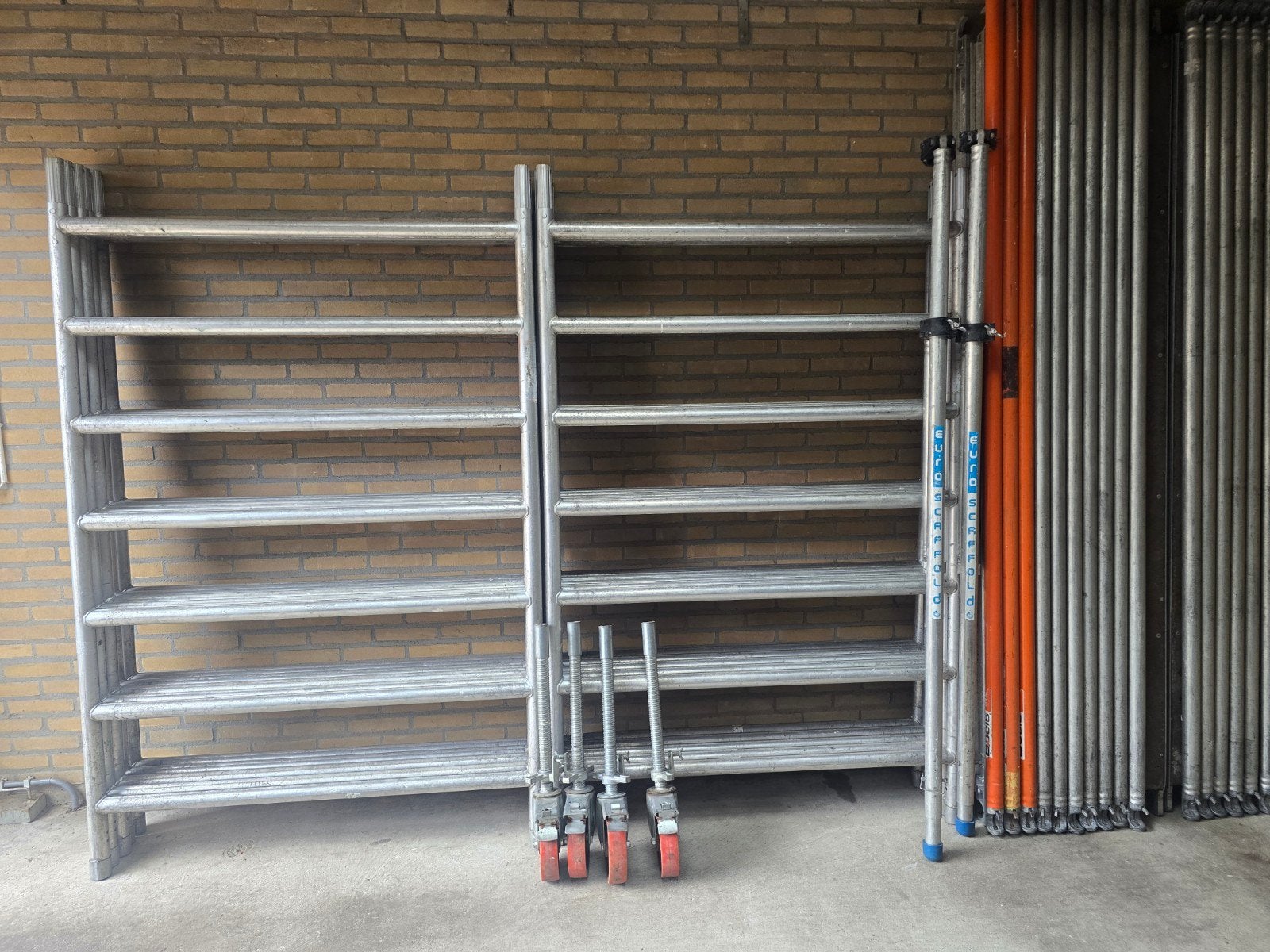 aluminium rolsteiger 11.20 Werkhoogte!!!, Ophalen, Gebruikt, Rolsteiger of Kamersteiger, 5 meter of hoger