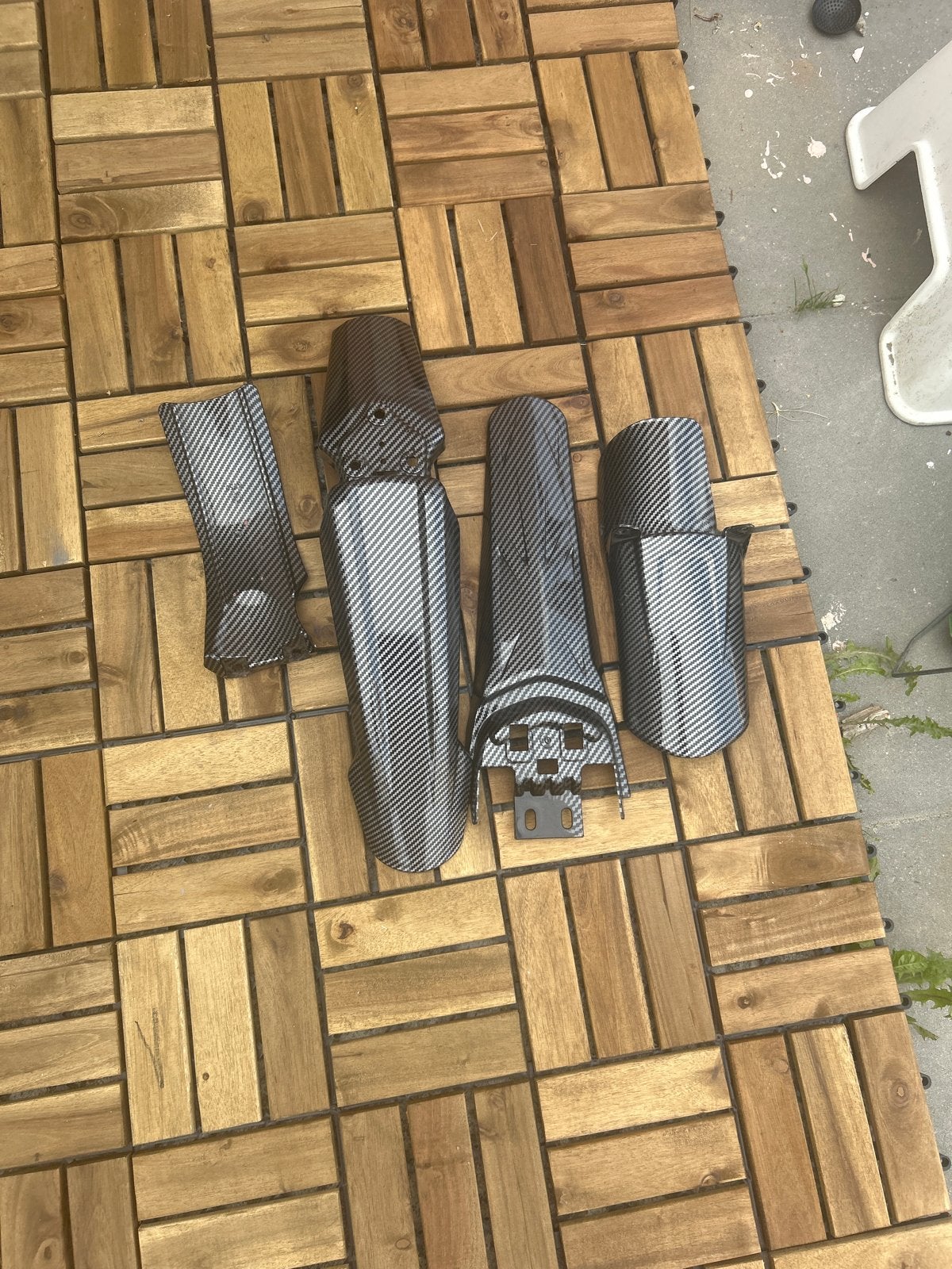 Surron/GT2000 Carbon Look Spatborden en Kappen, Ophalen of Verzenden, Gebruikt