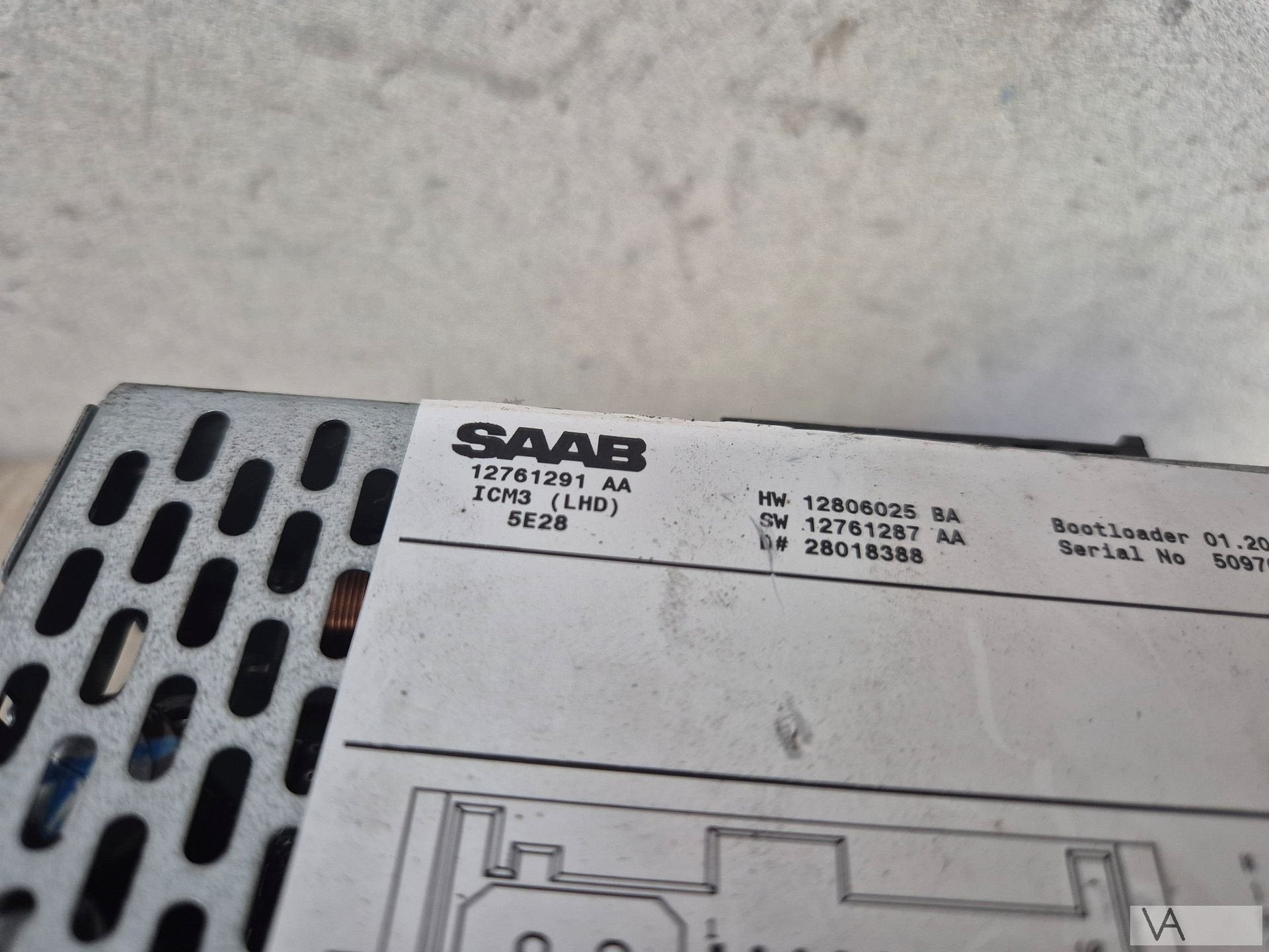 Radio display controlepaneel van Saab 9-3 93 12761291 €200, Auto diversen, Autoradio's, Ophalen of Verzenden, -, -, -