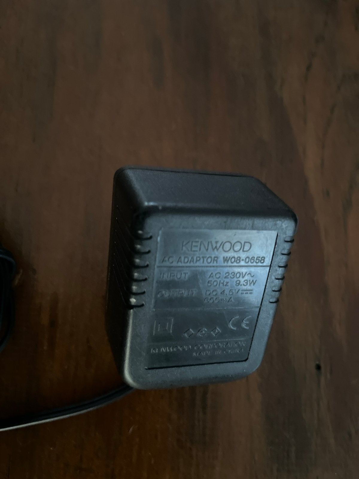 Kenwood AC Adapter W08-0658 - 4.5V 800mA, Ophalen of Verzenden, Gebruikt