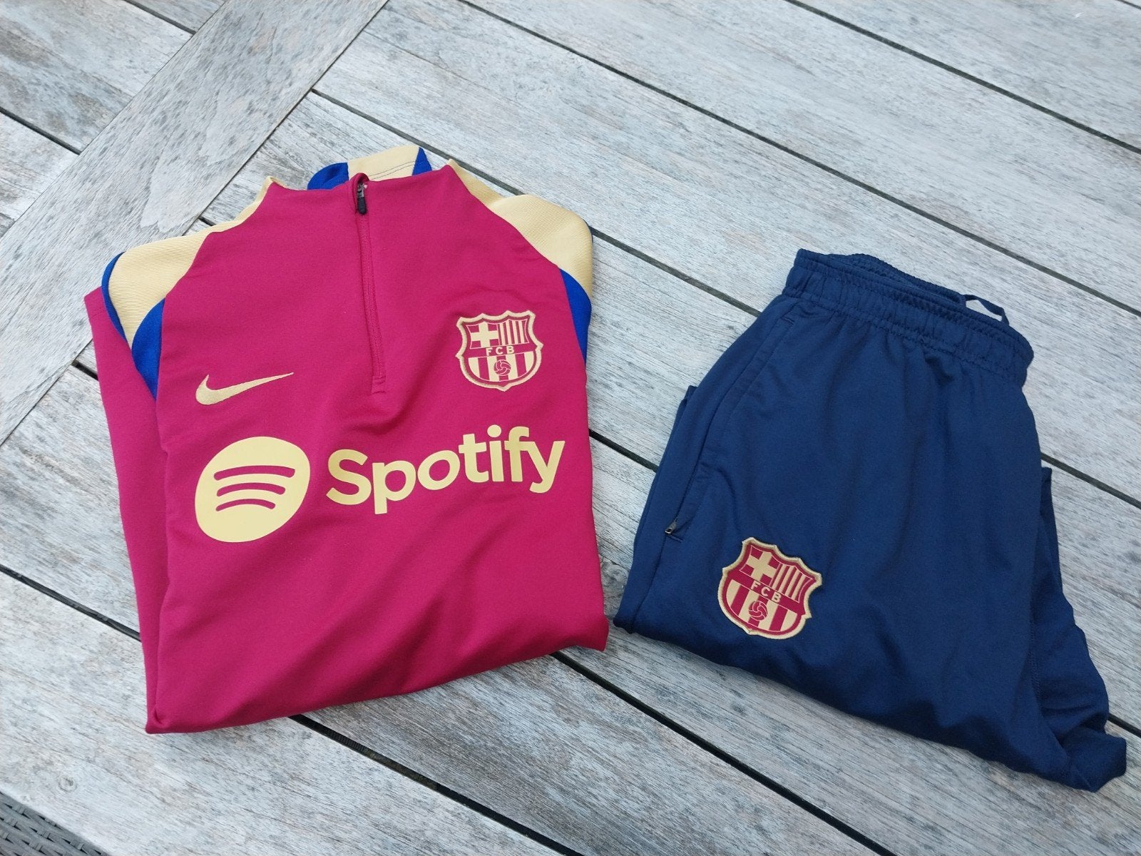 Nike FC Barcelona trainingspak maat M, Ophalen of Verzenden, Zo goed als nieuw, Meerkleurig, Overige typen