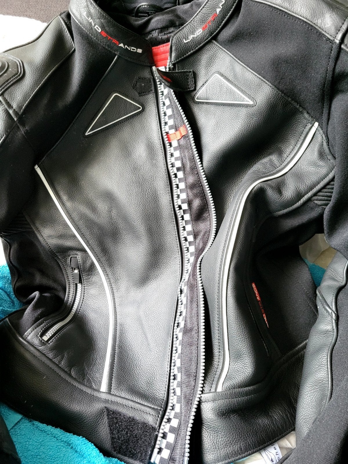 Lindstrands STR Leren Motorjas - Zwart, Maat 54 L, Motoren, Kleding | Motorkleding, STR, Dames, Jas | leer, Ophalen of Verzenden