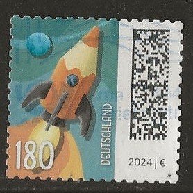 Duitsland 288, raket voor GWD52, Verzenden, 1990 tot heden, Gestempeld