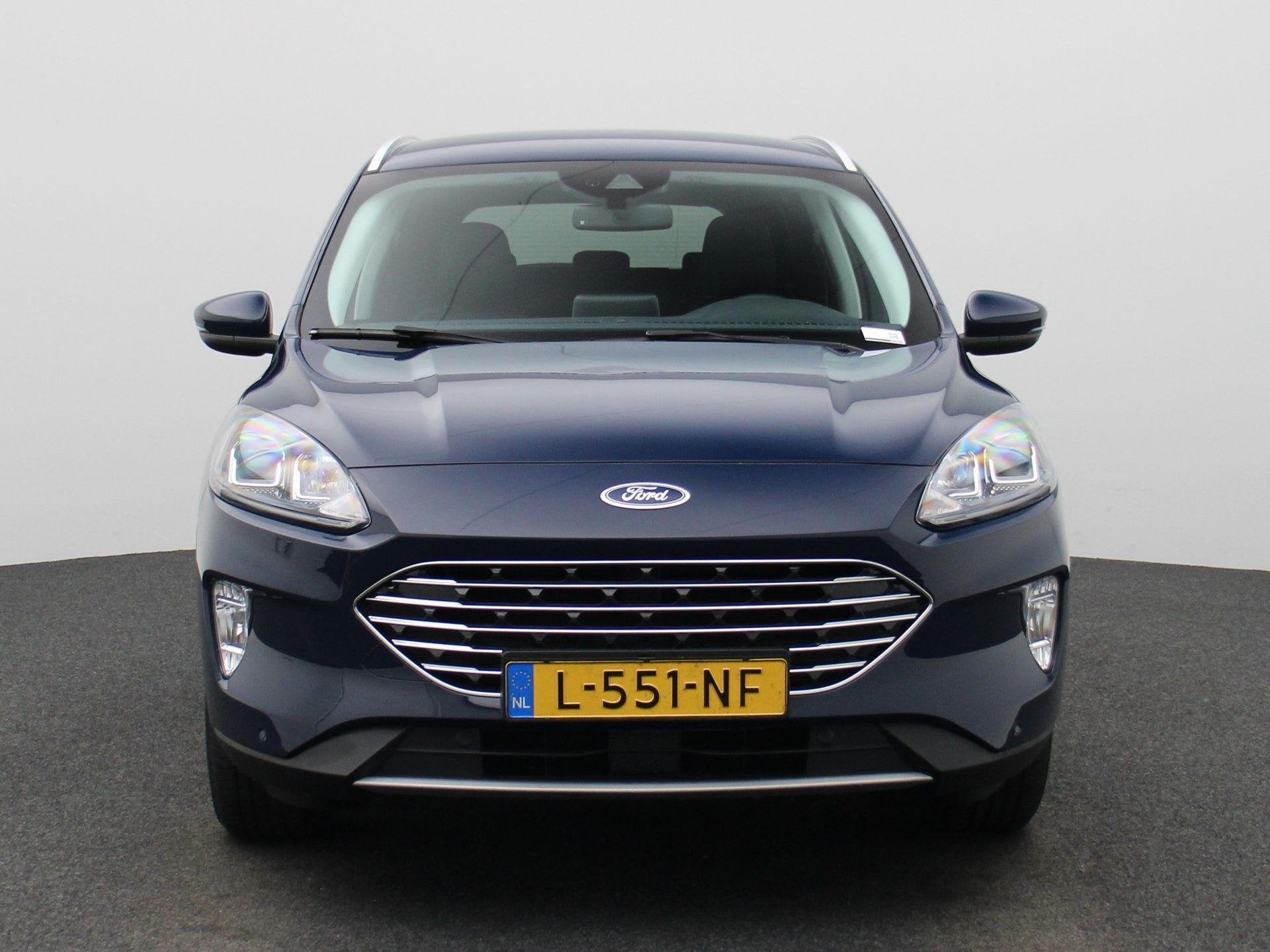 Ford Kuga 2.5 PHEV Titanium | Lederen Bekleding | Camera | P, Auto's, Gebruikt, Euro 6, 4 cilinders, Blauw