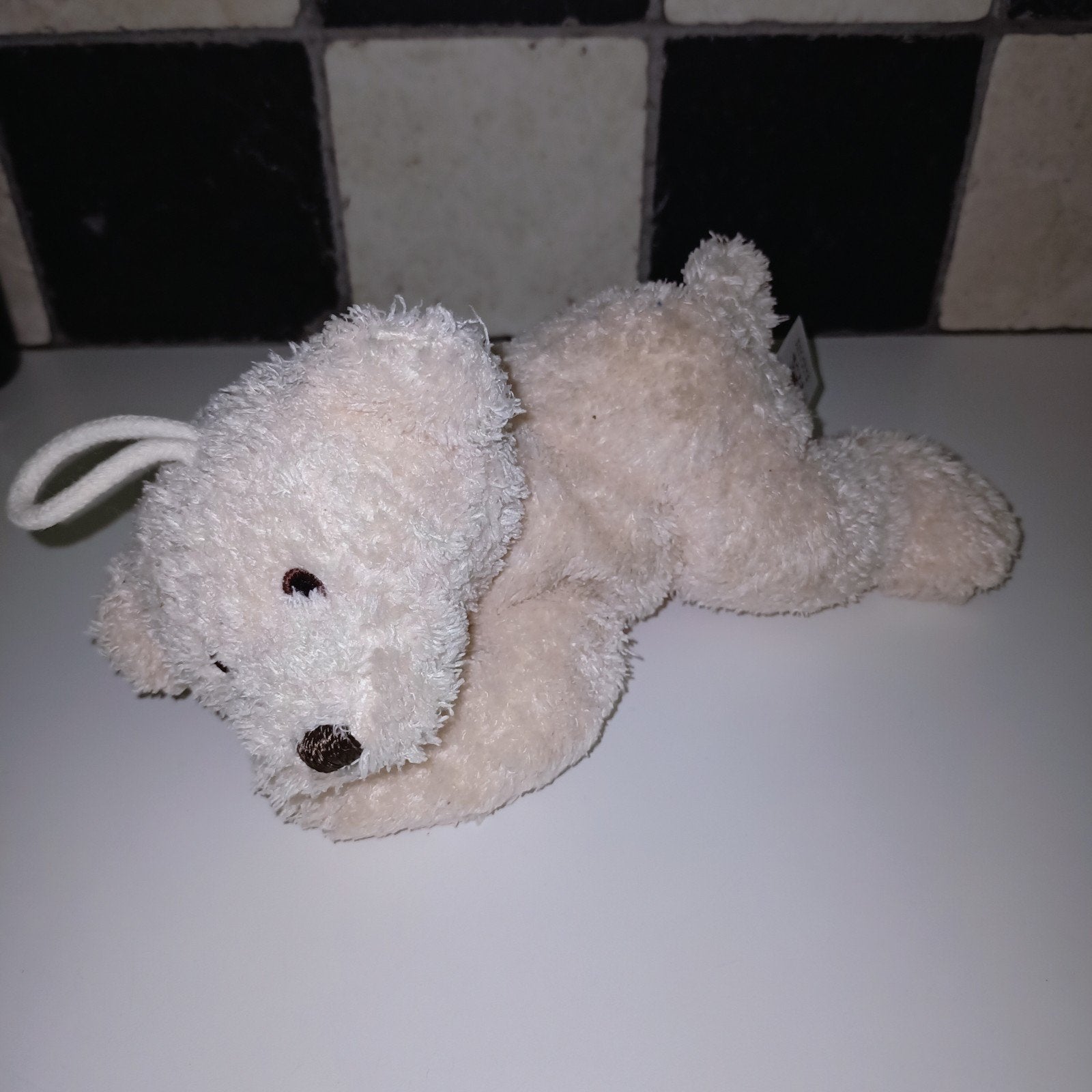Baby club, C & A, liggend beerjte / hondje / ijsbeer., Overige merken, Korrelvulling, Zo goed als nieuw, Klein (minder dan 20 cm)